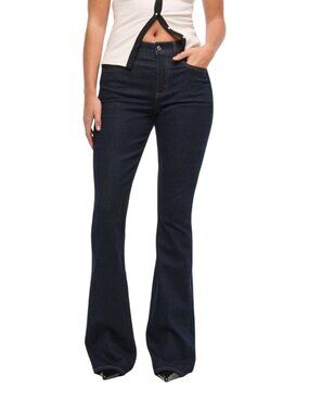 Abercrombie & Fitch Bootcut Mid Rise Curve Love Denim Jeans Size 29 Short Y2K